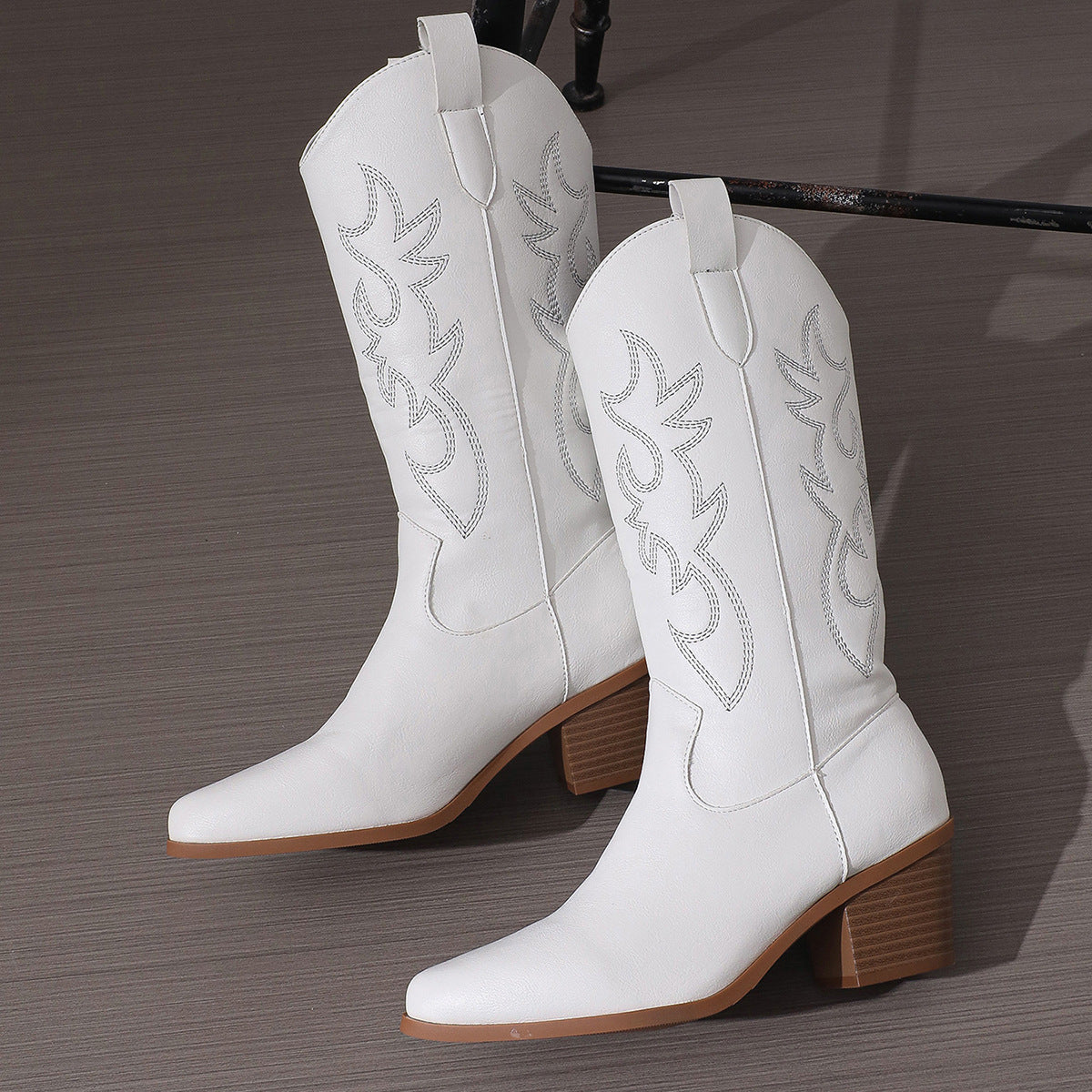 High Heel Hannah Style Western Cowboy Knight Boots