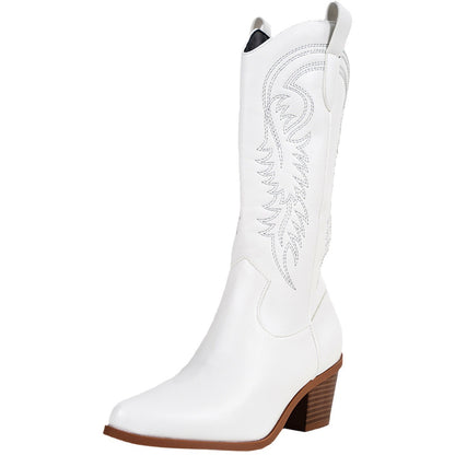 High Heel Hannah Style Western Cowboy Knight Boots
